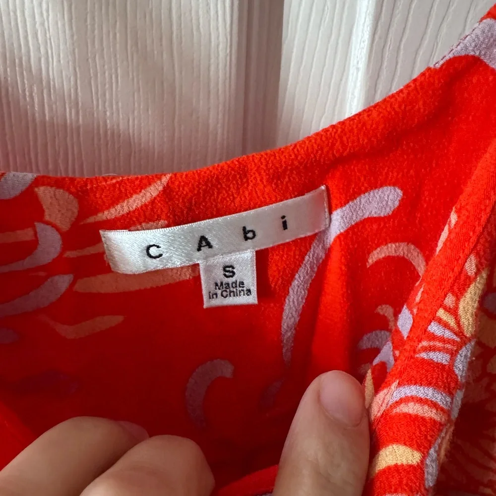 CAbi Orange Floral Camisole Top - Picture 4 of 4